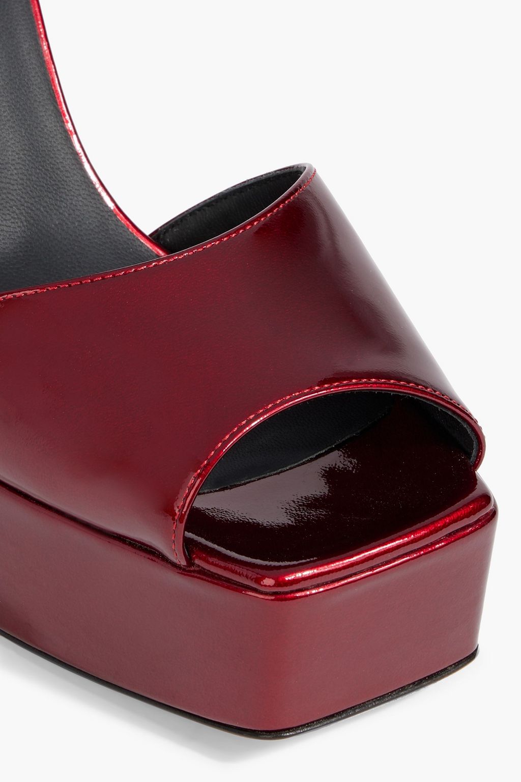 GIUSEPPE ZANOTTI Blasvegas metallic leather platform sandals