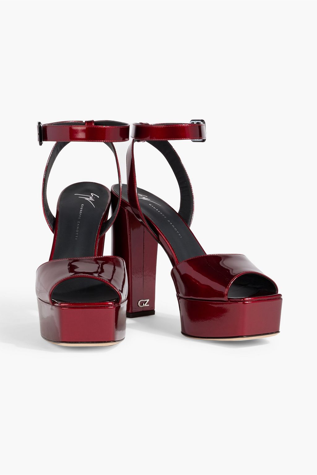 GIUSEPPE ZANOTTI Blasvegas metallic leather platform sandals