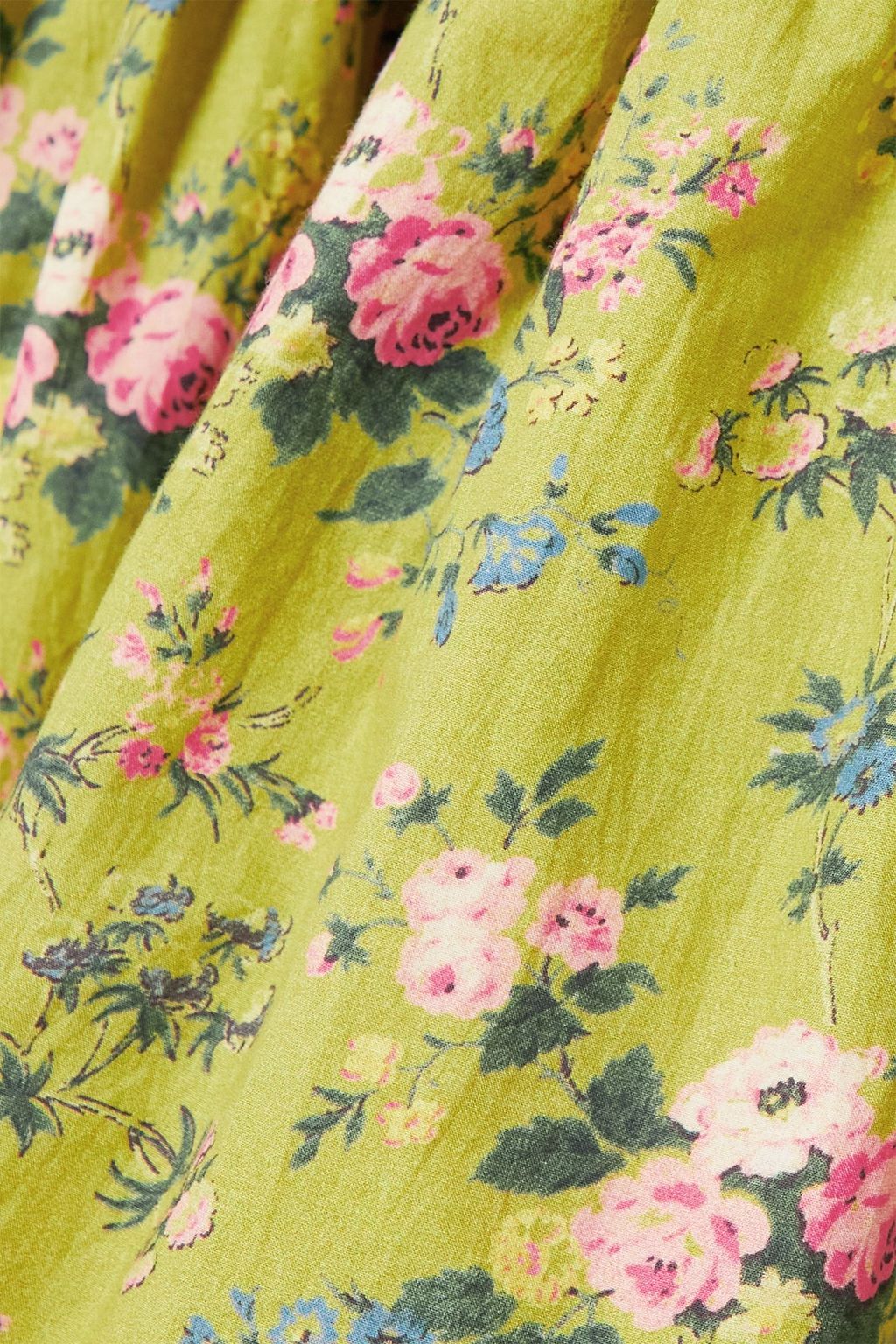 BATSHEVA X LAURA ASHLEY فستان «ويلش» بطبقات متدرجة من قطن بوبلين مزين بطبعة الأزهار