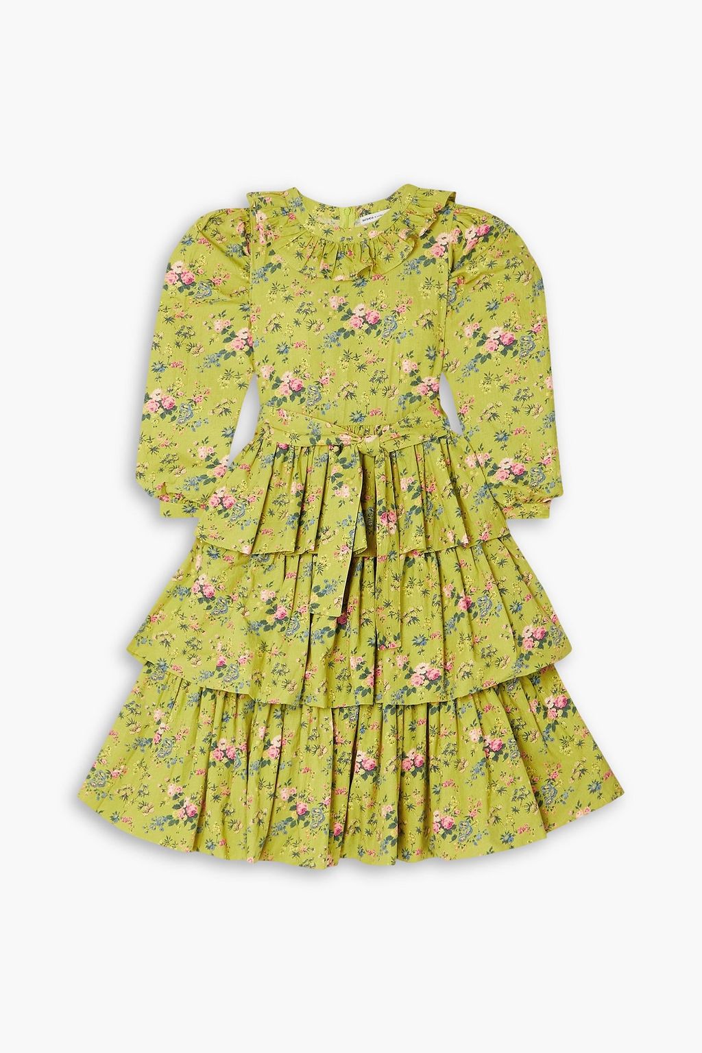 BATSHEVA X LAURA ASHLEY Welsh ruffled floral-print cotton-poplin dress ...