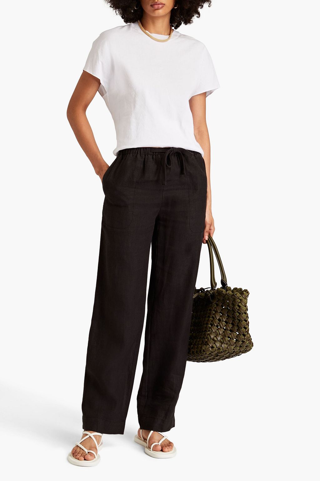 VINCE. Hemp straight-leg pants