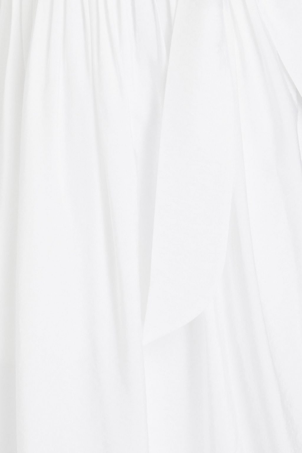 VINCE. Pleated poplin midi wrap dress