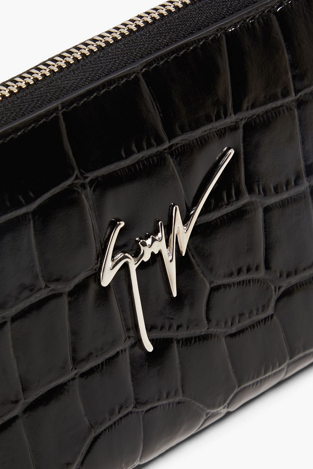GIUSEPPE ZANOTTI Mirrored-leather wallet