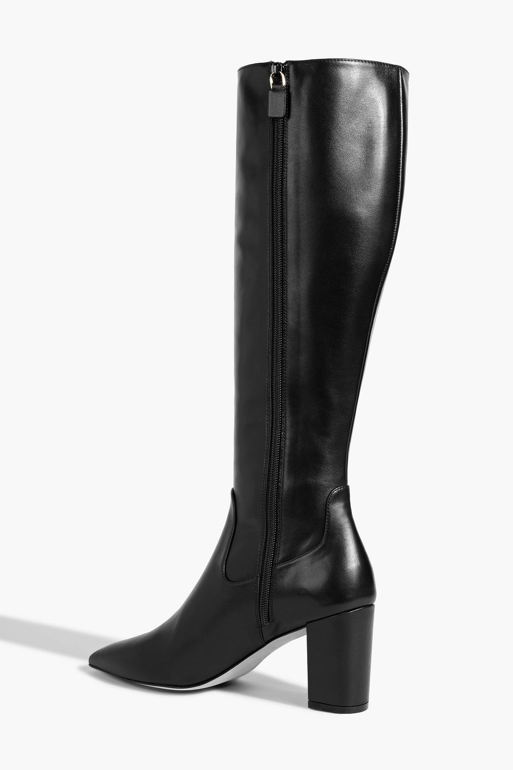 STUART WEITZMAN بوت بطول الركبة 'يوليانا' من الجلد بكعب مقاس 60