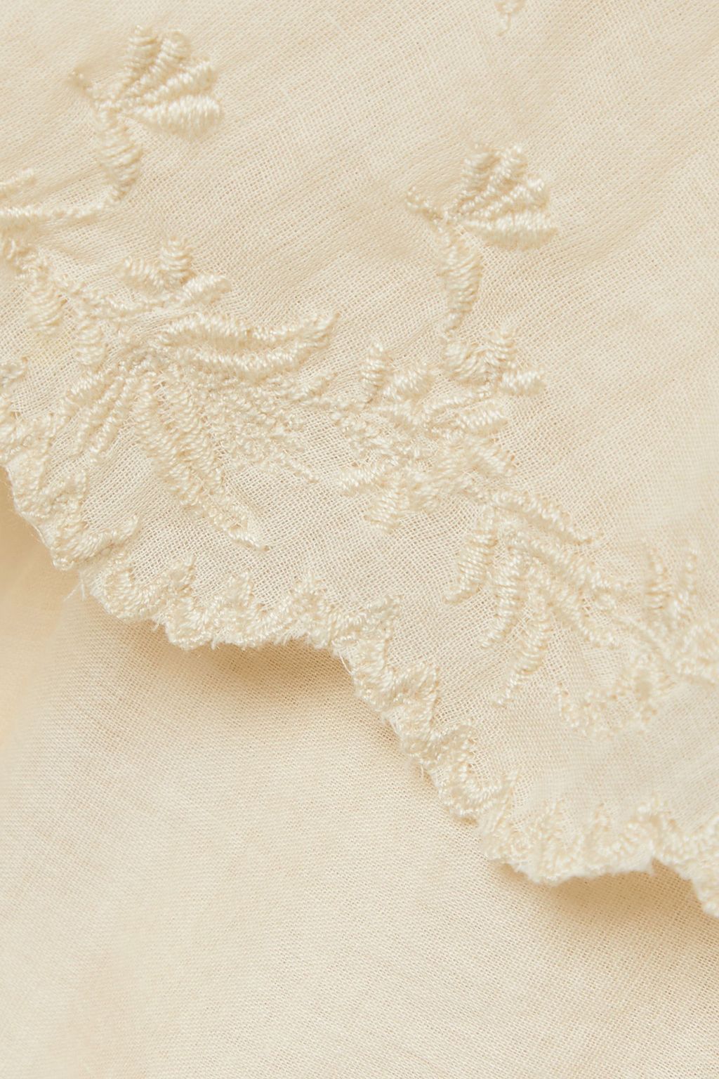 MARANT ÉTOILE Lelmon ruffled embroidered cotton-voile blouse