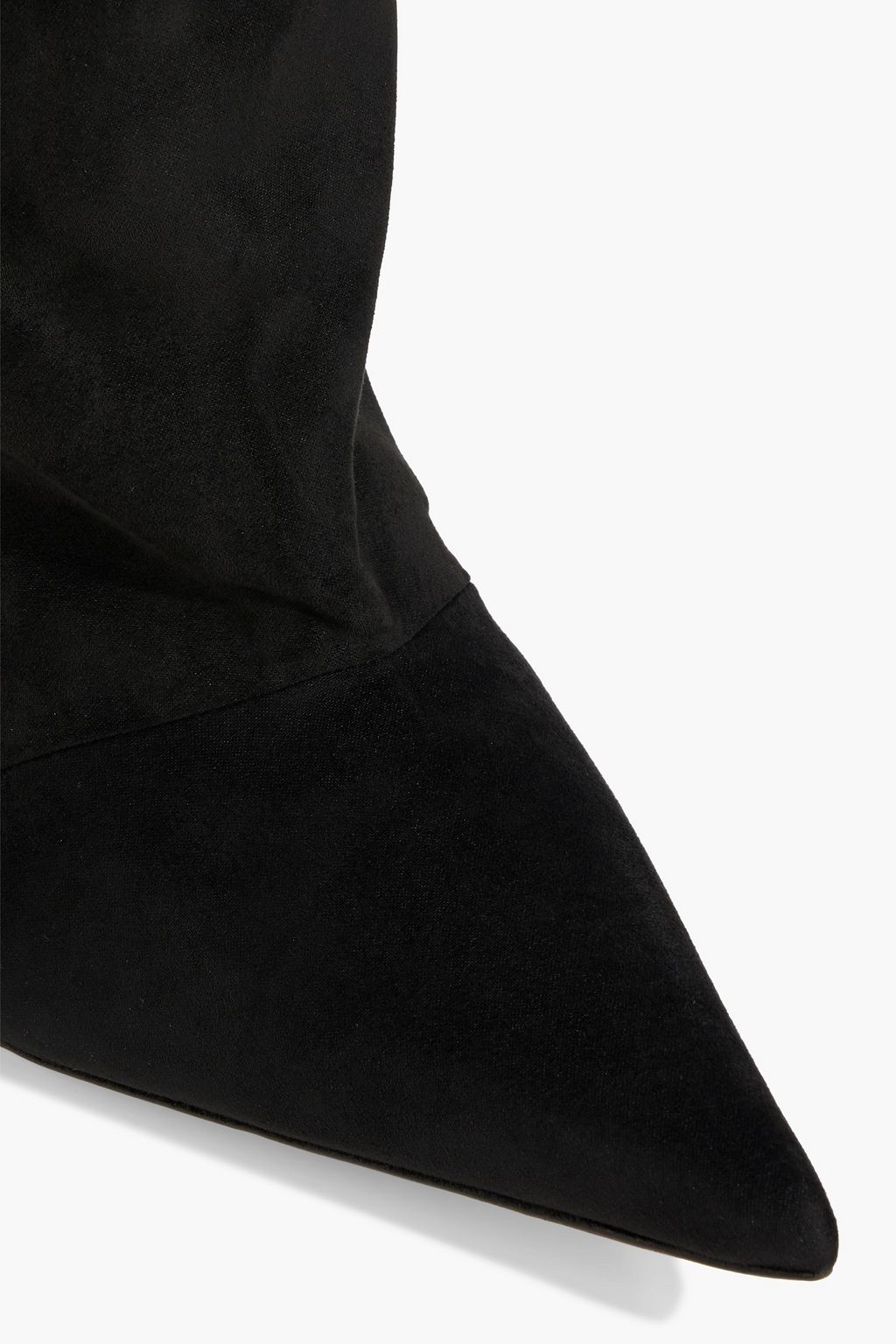 GIUSEPPE ZANOTTI Braquel 105 gathered faux suede over-the-knee boots