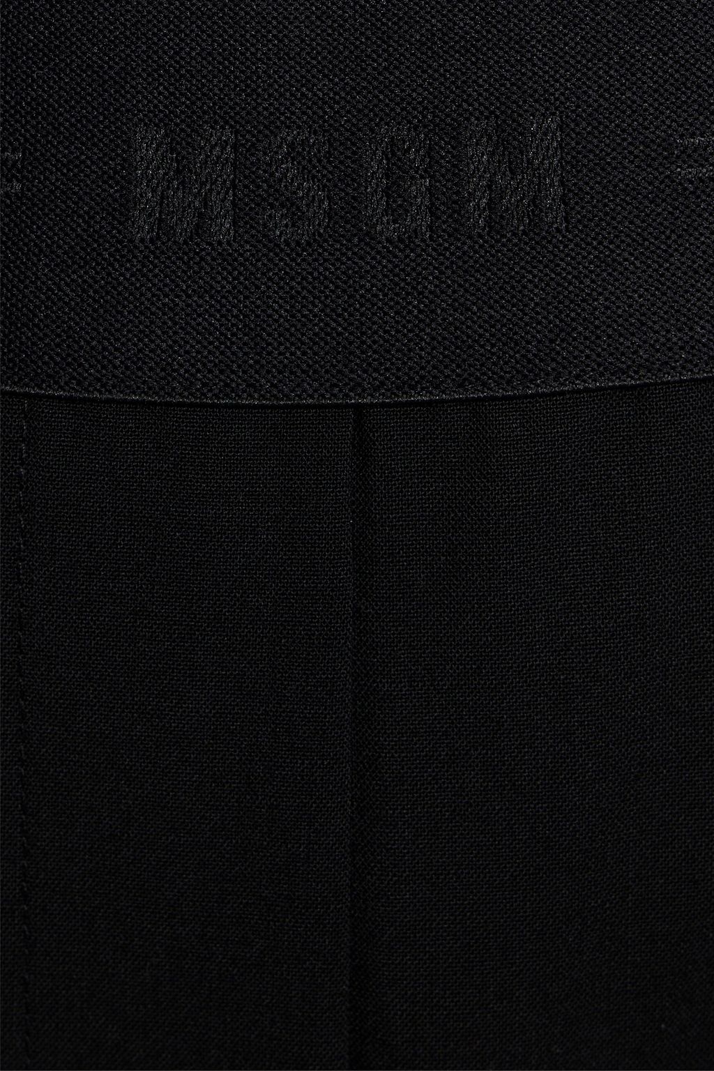 MSGM Grain de poudre wool-blend wide-leg pants