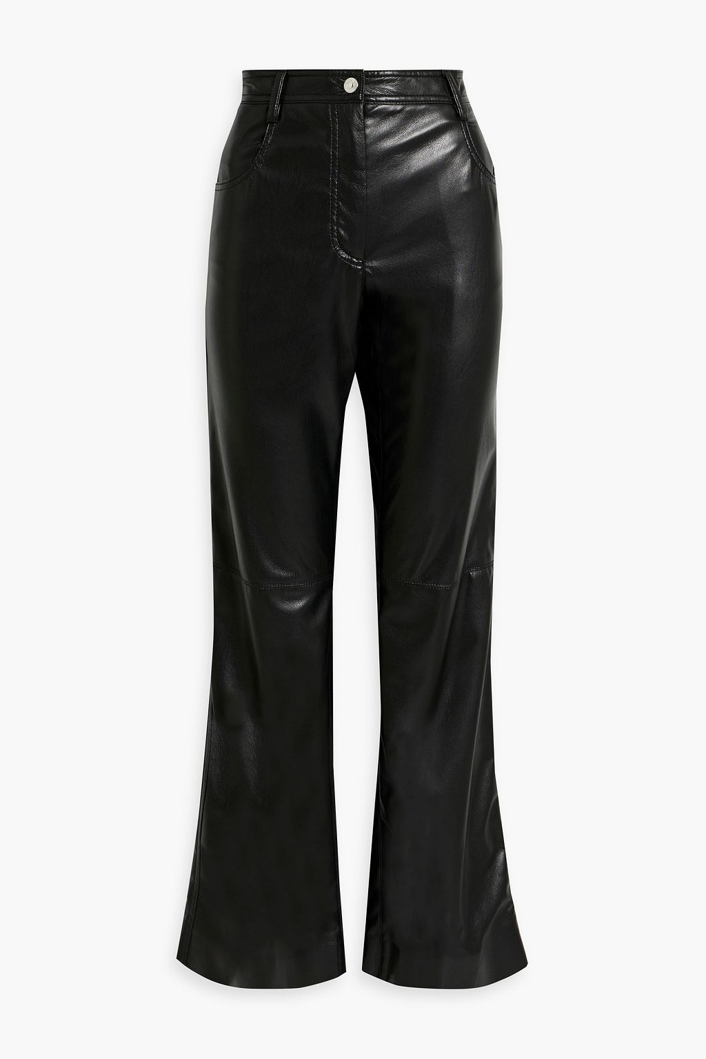 MSGM Faux leather straight-leg pants | THE OUTNET