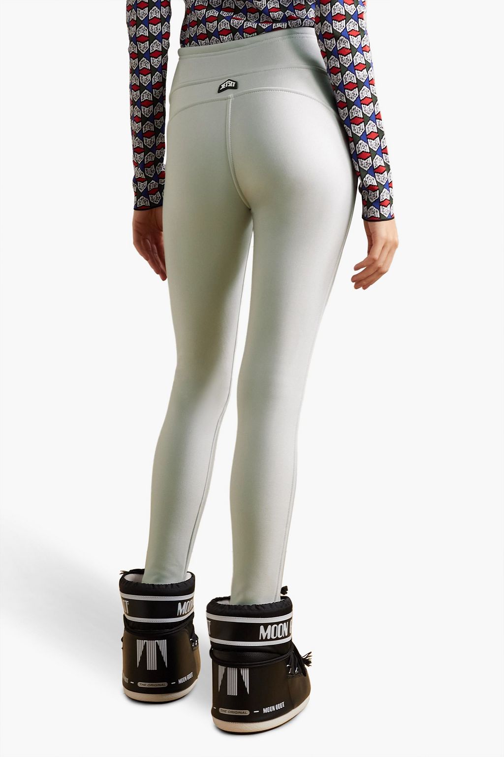 JETSET Pegaso Glam metallic ski leggings