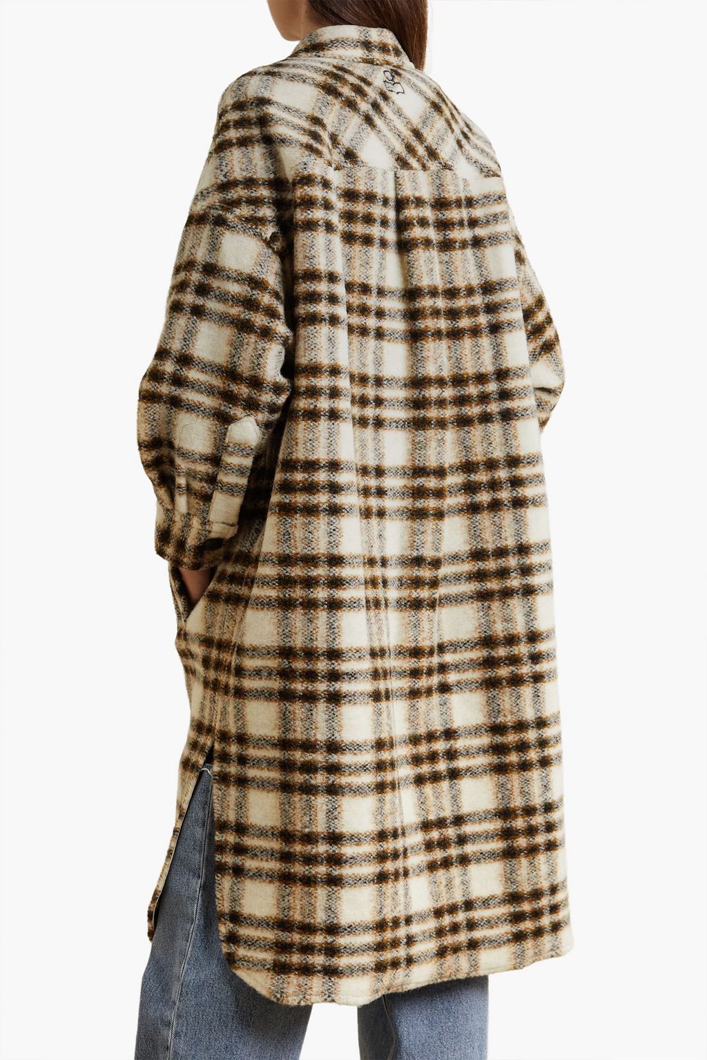 MARANT ÉTOILE Fontizi checked wool-blend coat