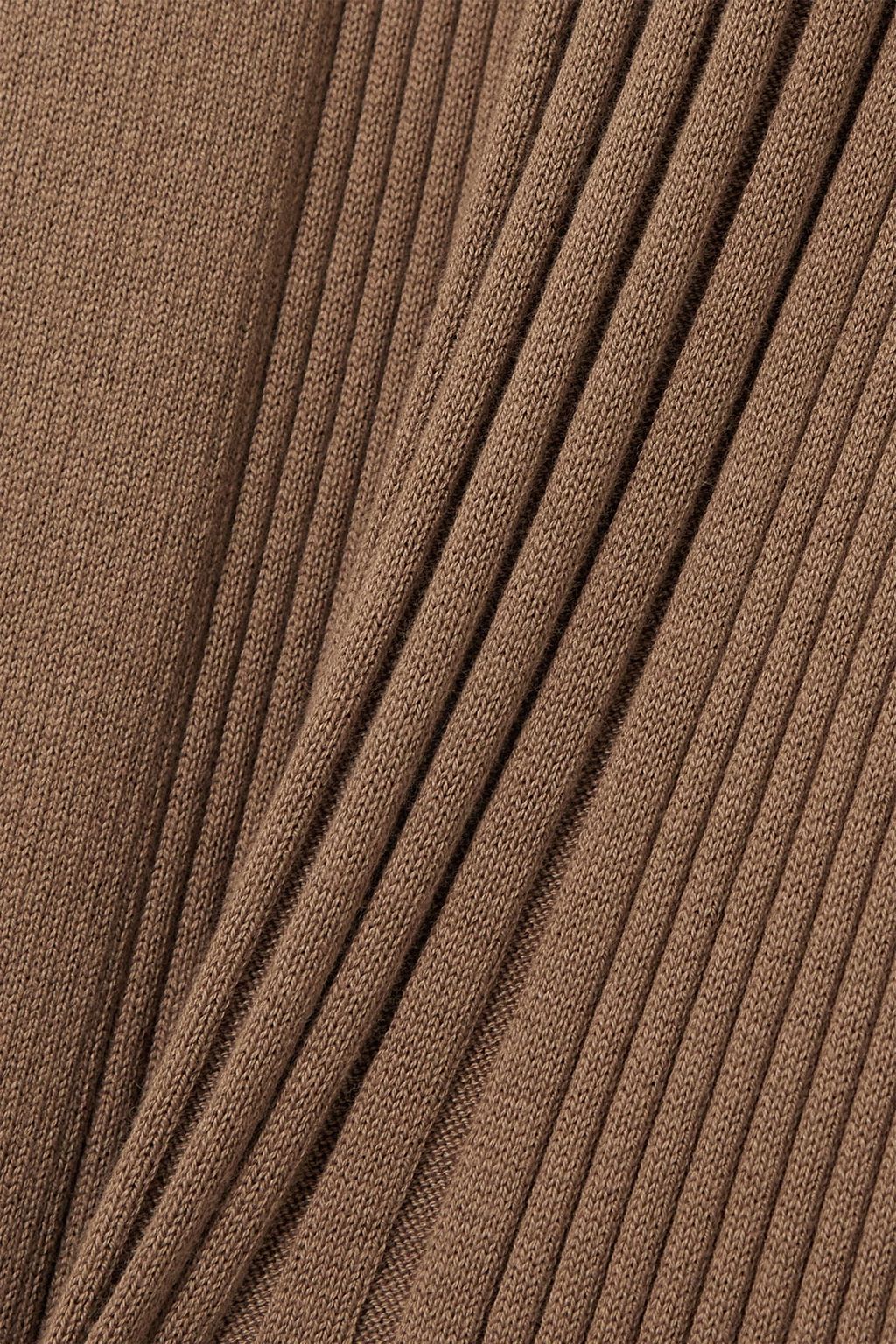 NINETY PERCENT Jasmine Midikleid aus einer gerippten Baumwoll-Lyocellmischung