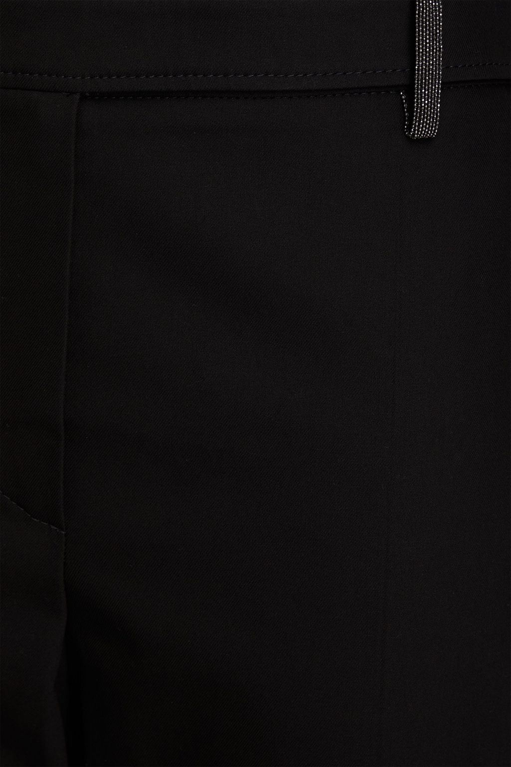 BRUNELLO CUCINELLI Karottenhose aus Gabardine aus Stretch-Baumwolle mit Zierperlen