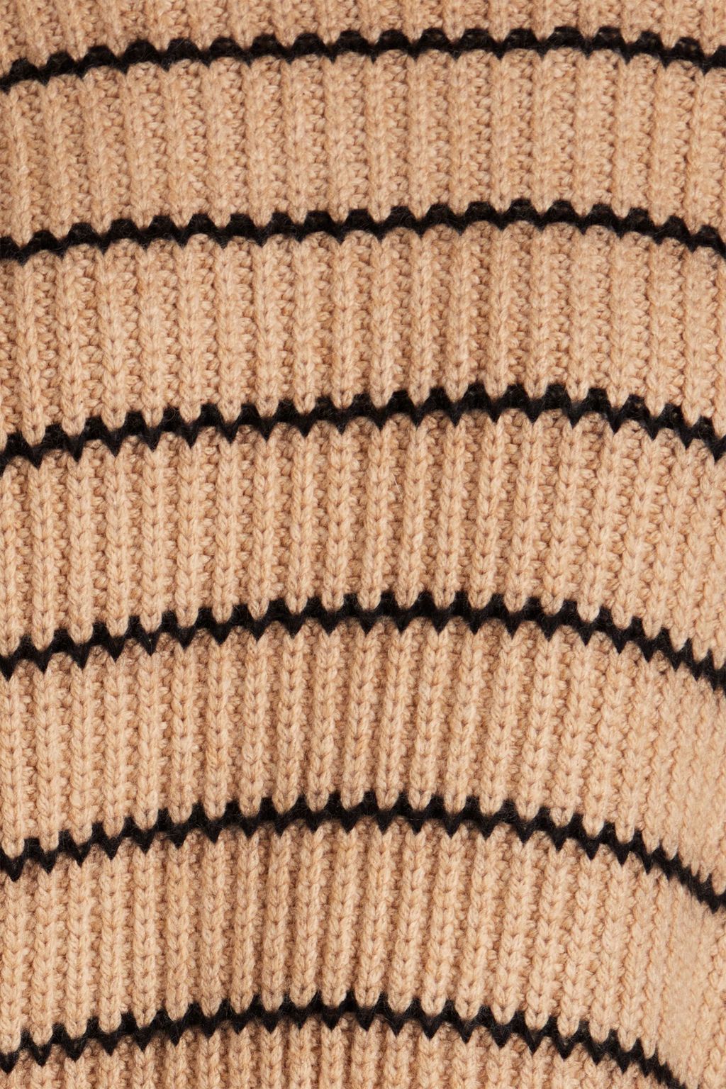 BRUNELLO CUCINELLI Pullover aus geripptem Kaschmir mit Streifen und Zierperlen