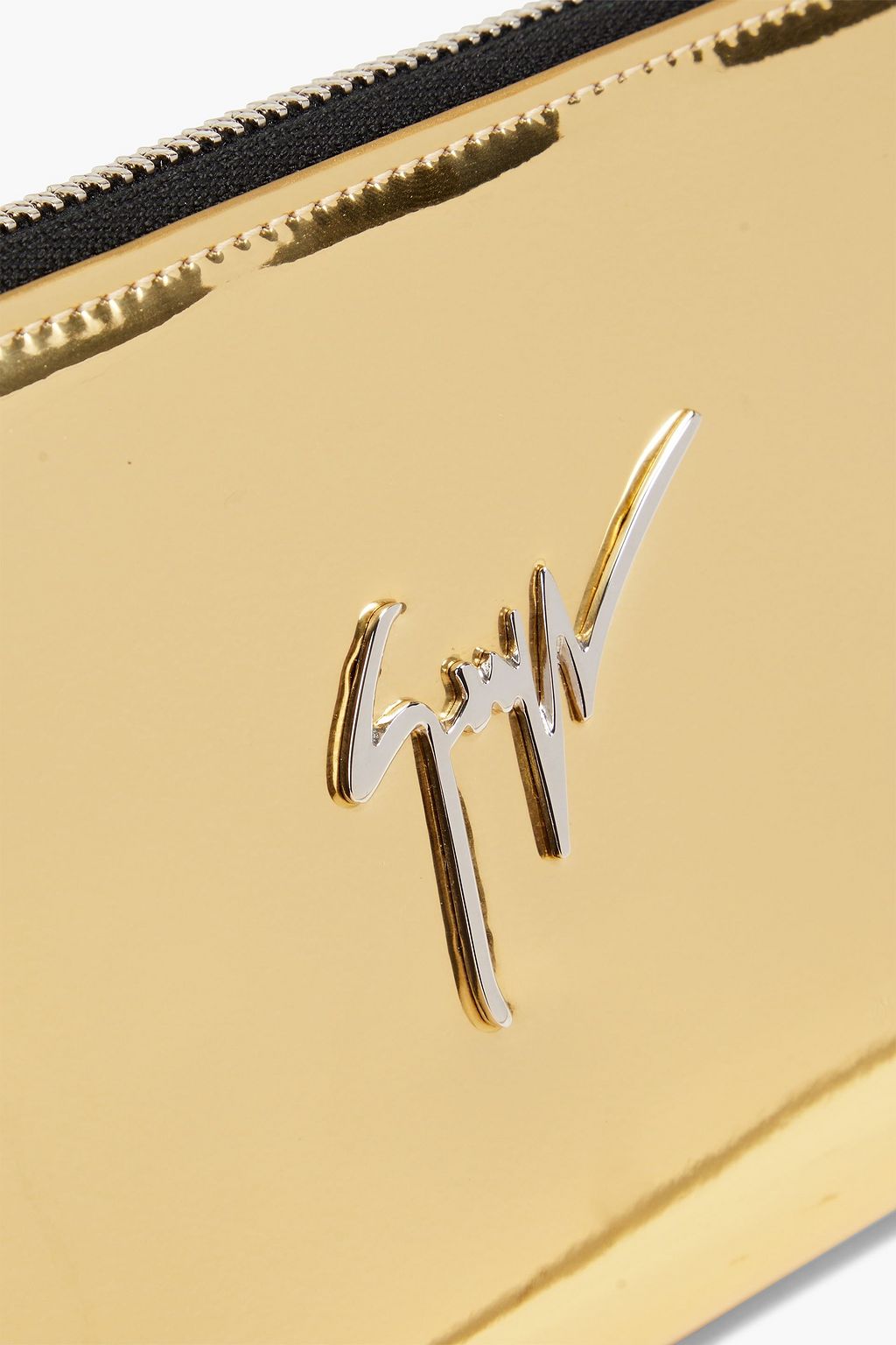 GIUSEPPE ZANOTTI Mirrored-leather wallet