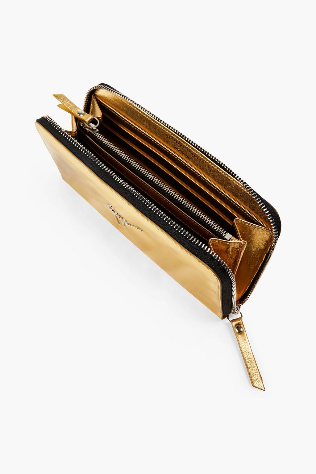 GIUSEPPE ZANOTTI Mirrored-leather wallet