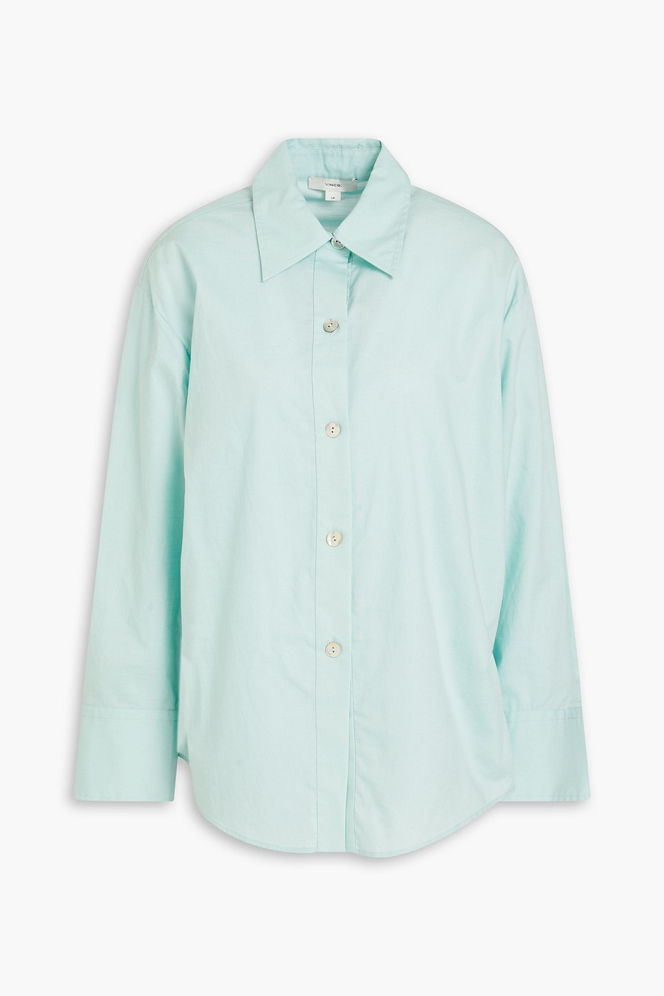 Vince Cotton-poplin Shirt In Sky Blue