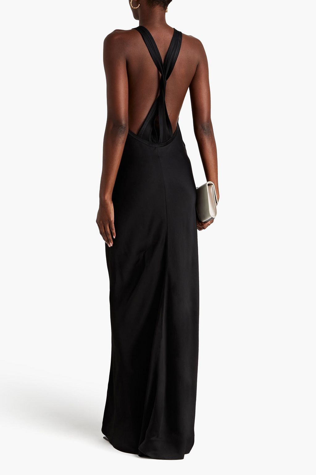 VICTORIA BECKHAM Twisted satin halterneck gown