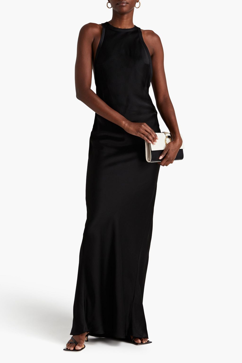 VICTORIA BECKHAM Twisted satin halterneck gown