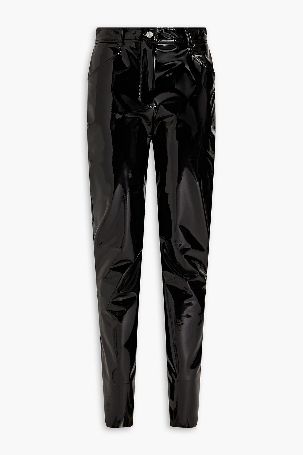 VICTORIA BECKHAM Faux patent-leather skinny pants