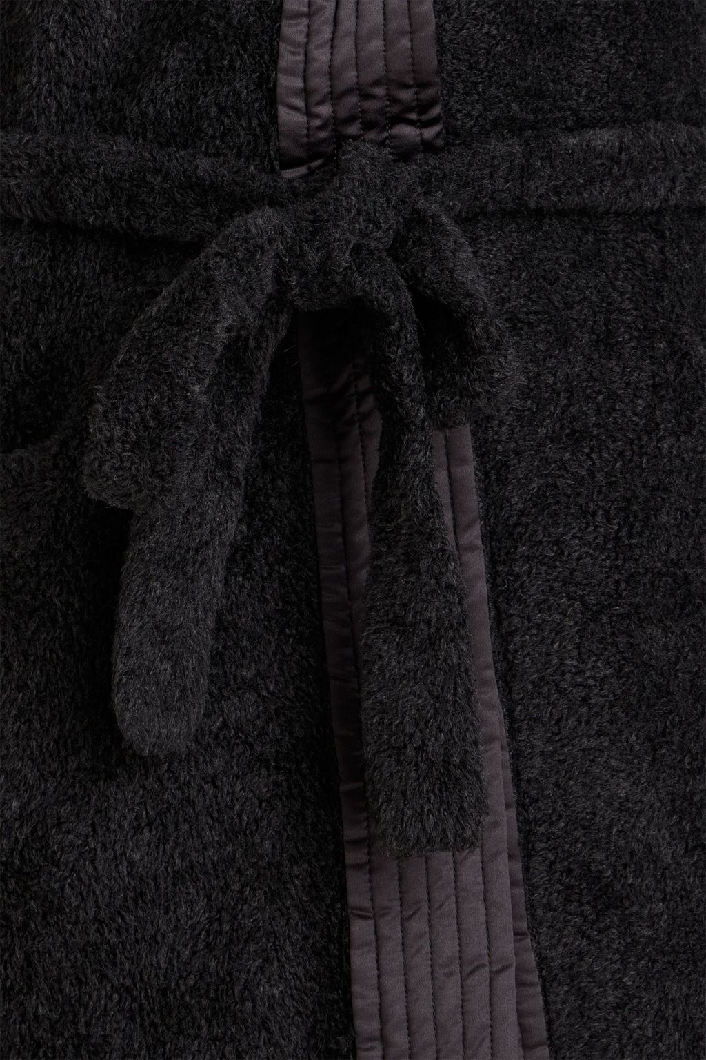 BRUNELLO CUCINELLI روب بقبعة محبوك بحواف من قماش عازل بحزام