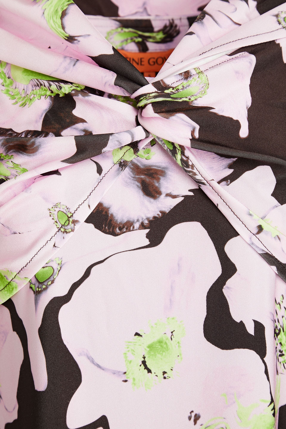 Shop Stine Goya Fay Off-the Shoulder Floral-print Jersey Dress In Pink