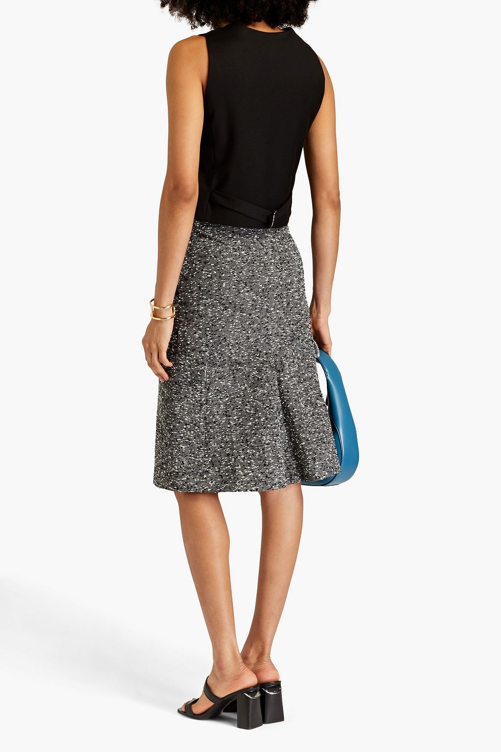 VICTORIA BECKHAM Rock aus Bouclé-Tweed