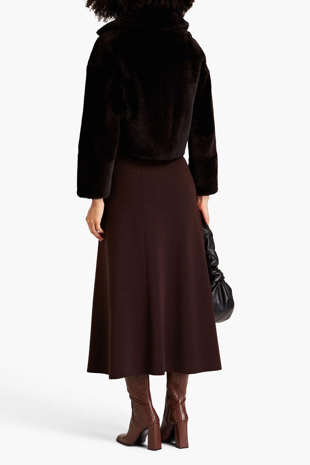 YVES SALOMON Cropped shearling jacket
