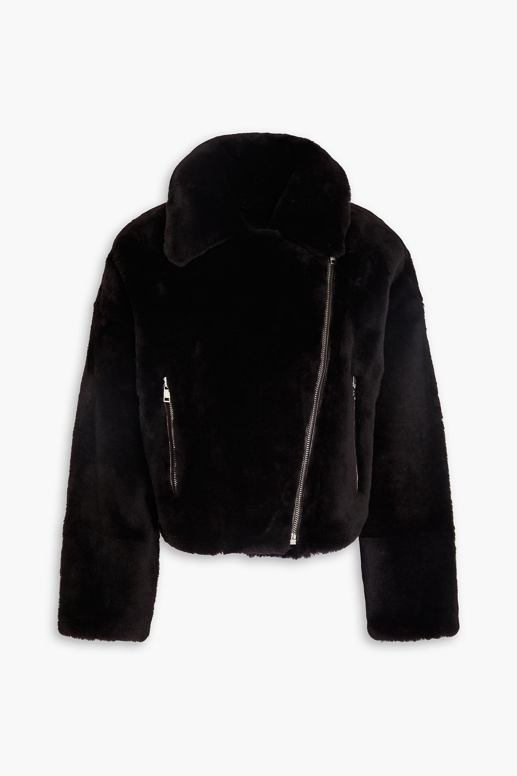 YVES SALOMON Shearling biker jacket | THE OUTNET