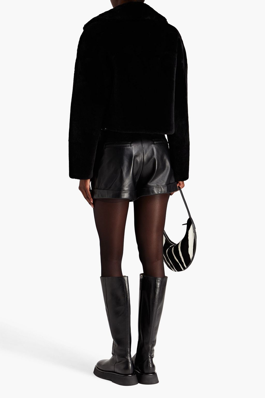 YVES SALOMON Cropped shearling jacket
