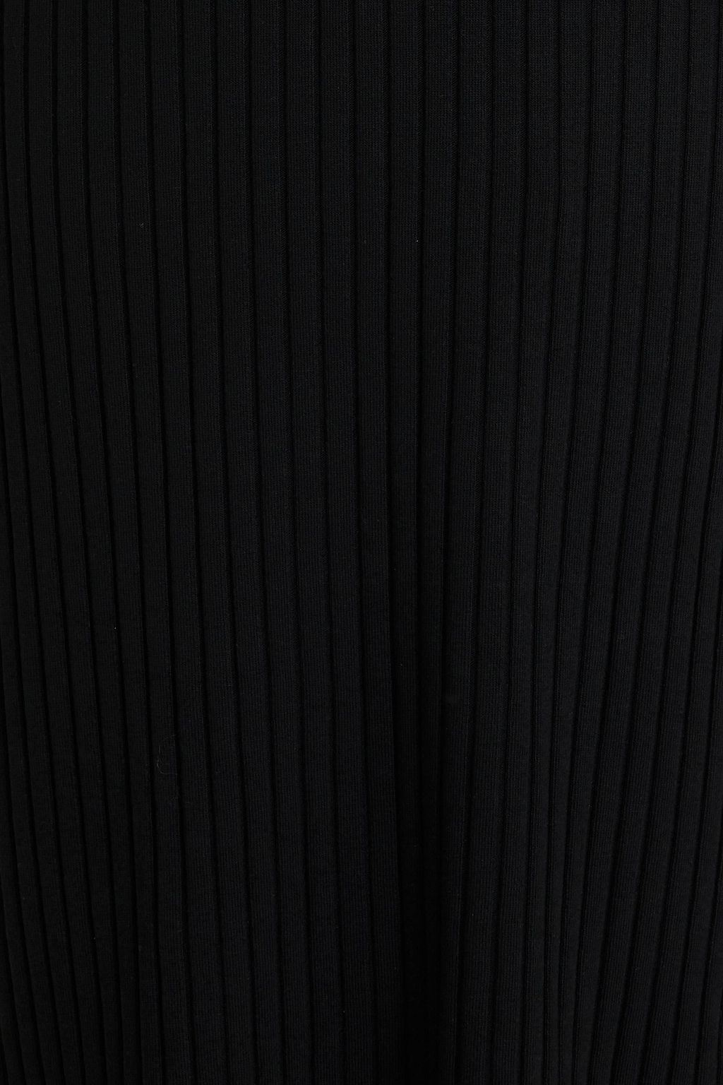 VINCE. Ribbed-knit halterneck midi dress