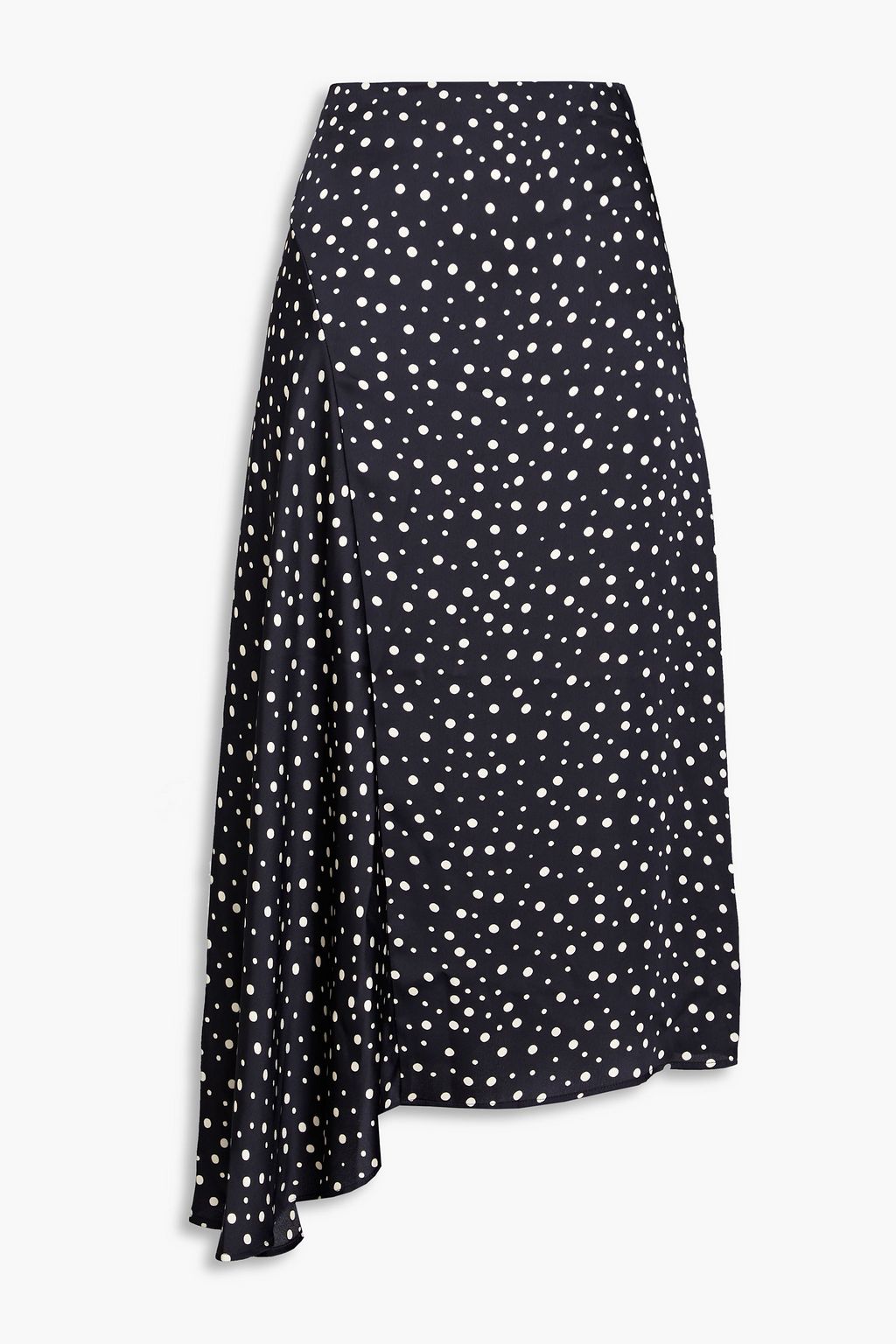 Original Polka Dot Satin A-Line Skirt