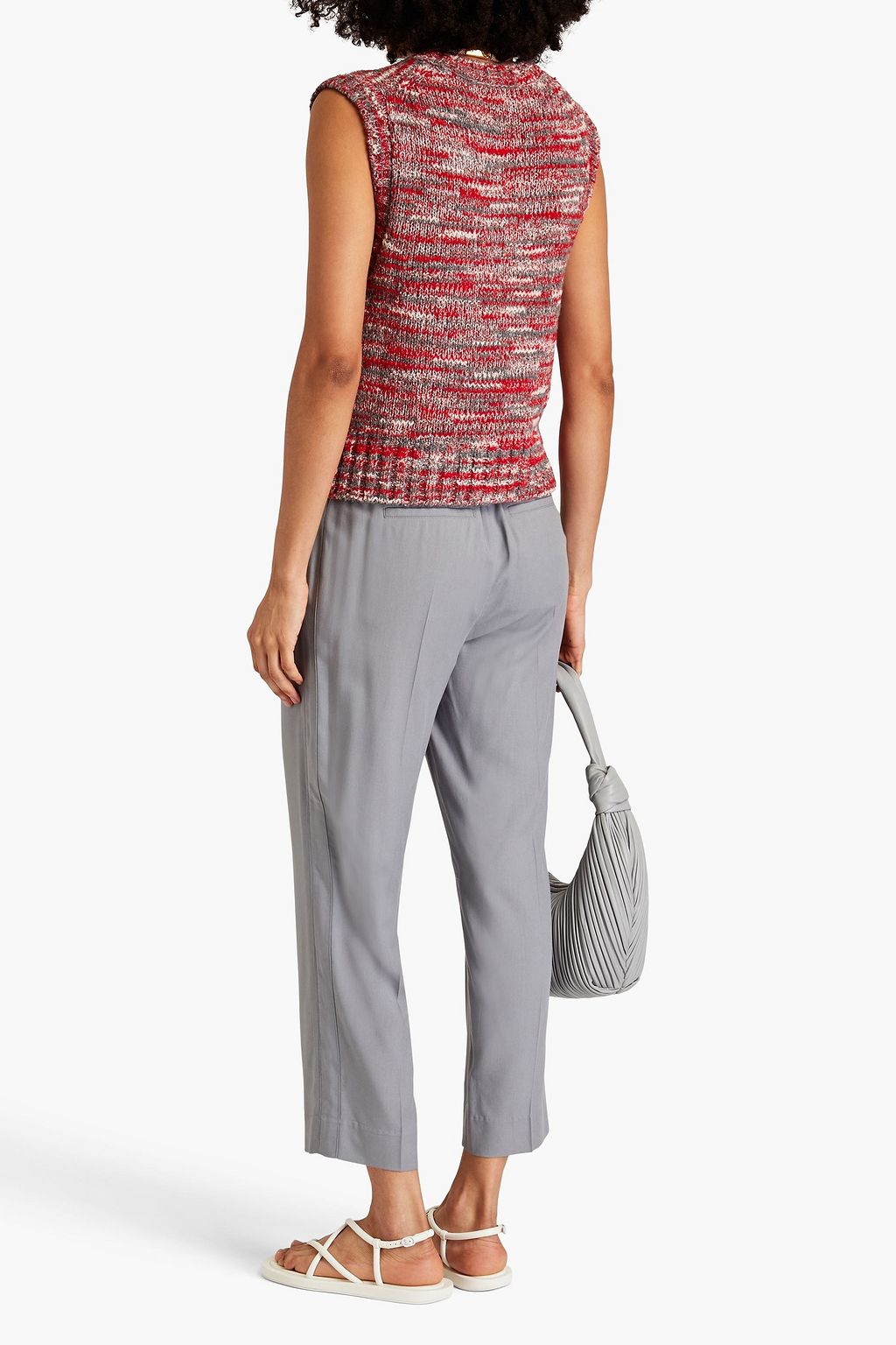 VINCE. Cropped twill tapered pants