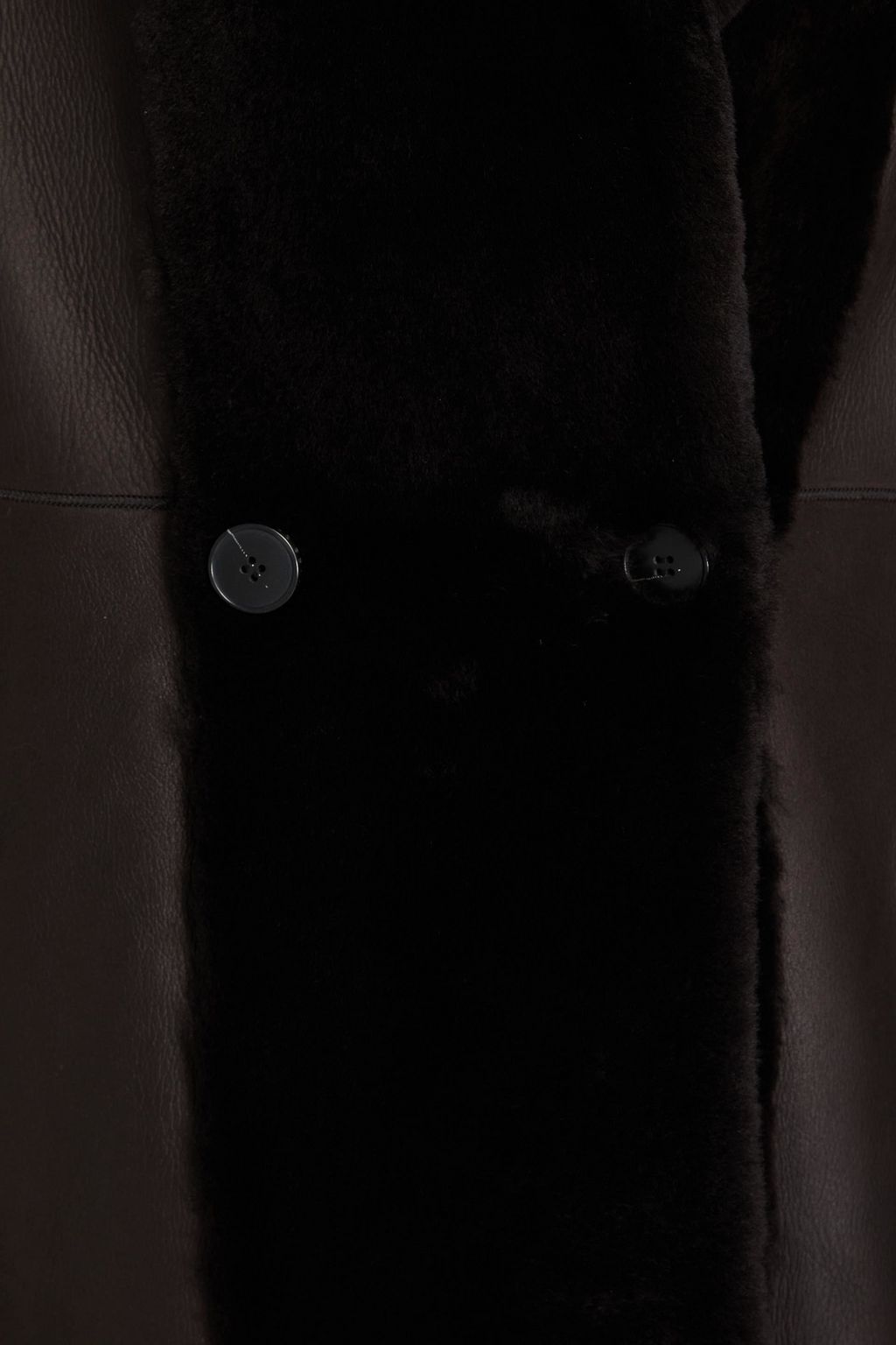 YVES SALOMON Double-breasted shearling coat