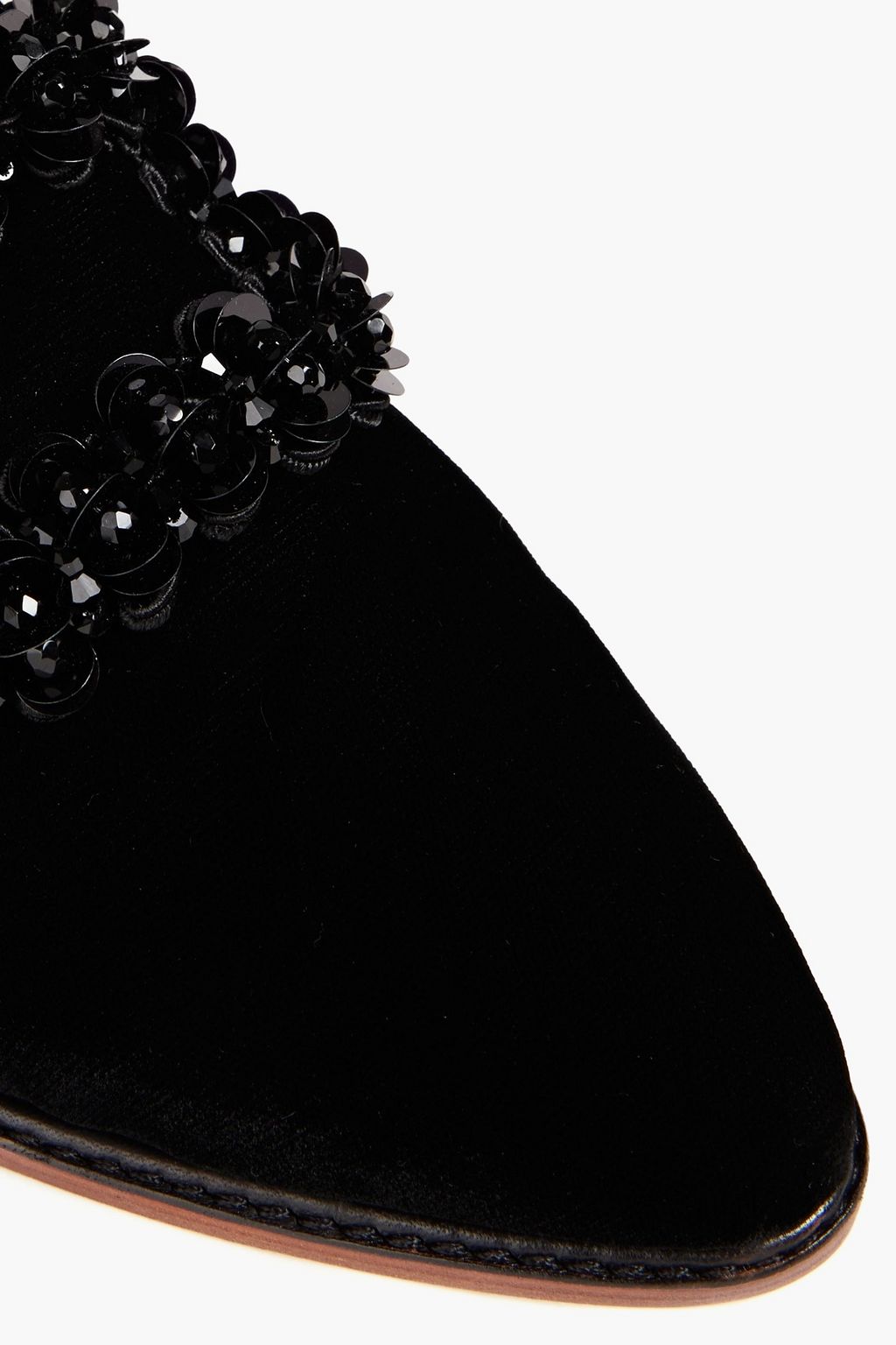 ROGER VIVIER Embellished velvet slippers