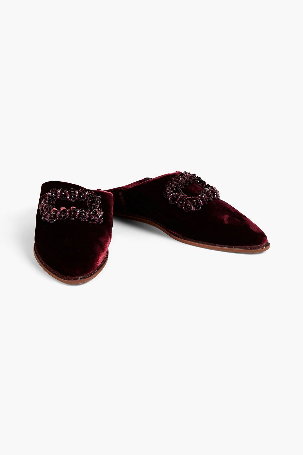 ROGER VIVIER Bab Viv Haute Epoque embellished velvet slippers