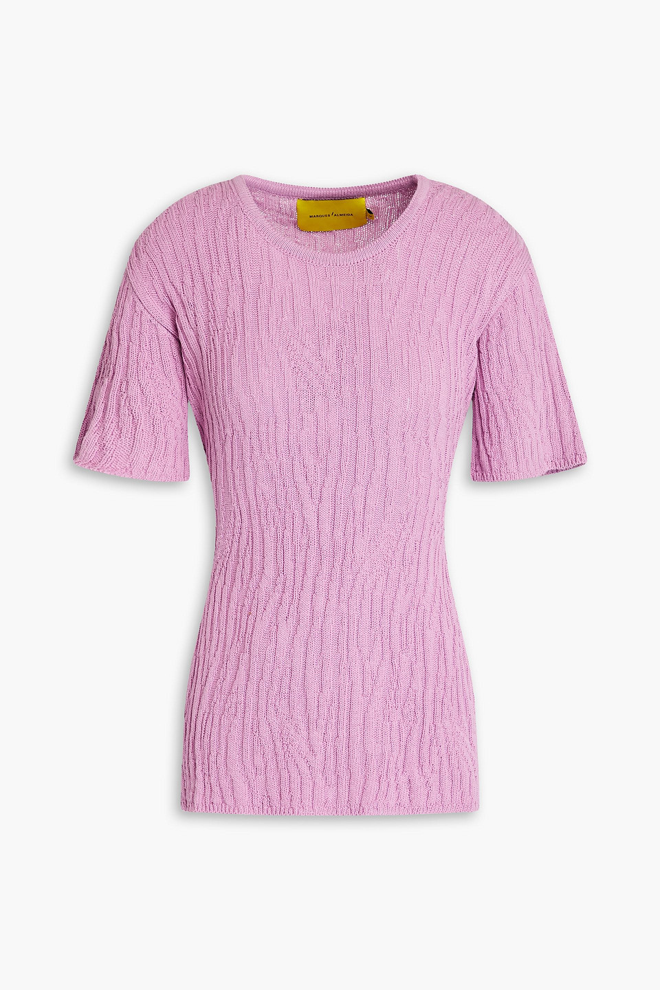 Marques' Almeida - Cutout cable-knit cotton top