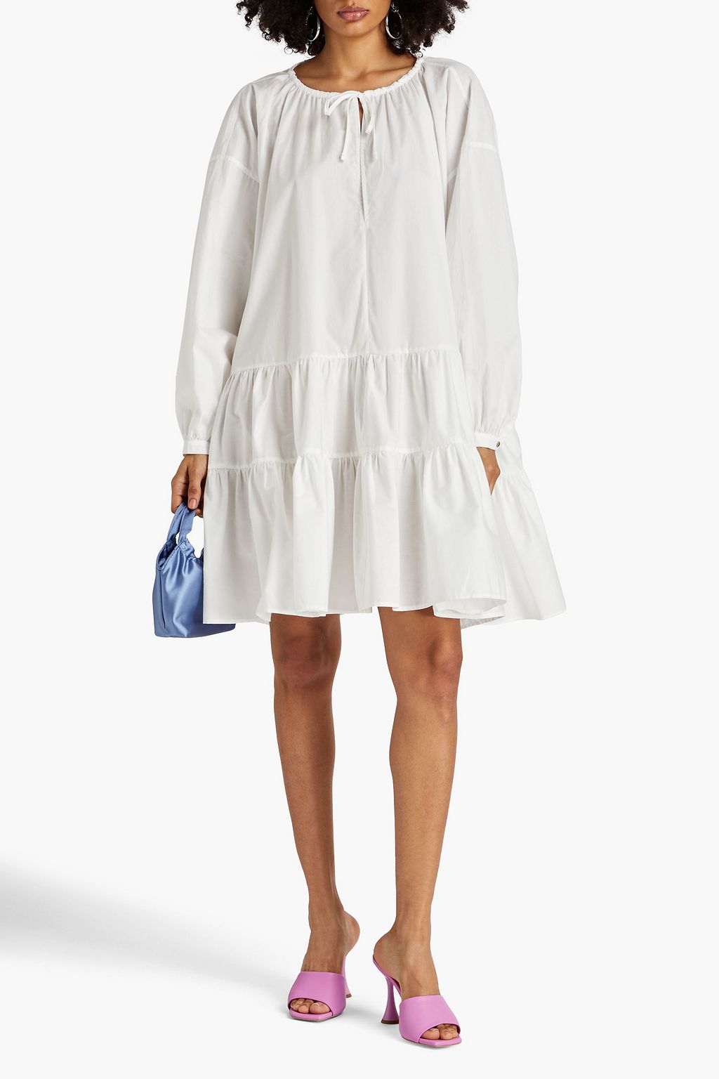 MARQUES' ALMEIDA Oversized cotton-poplin dress