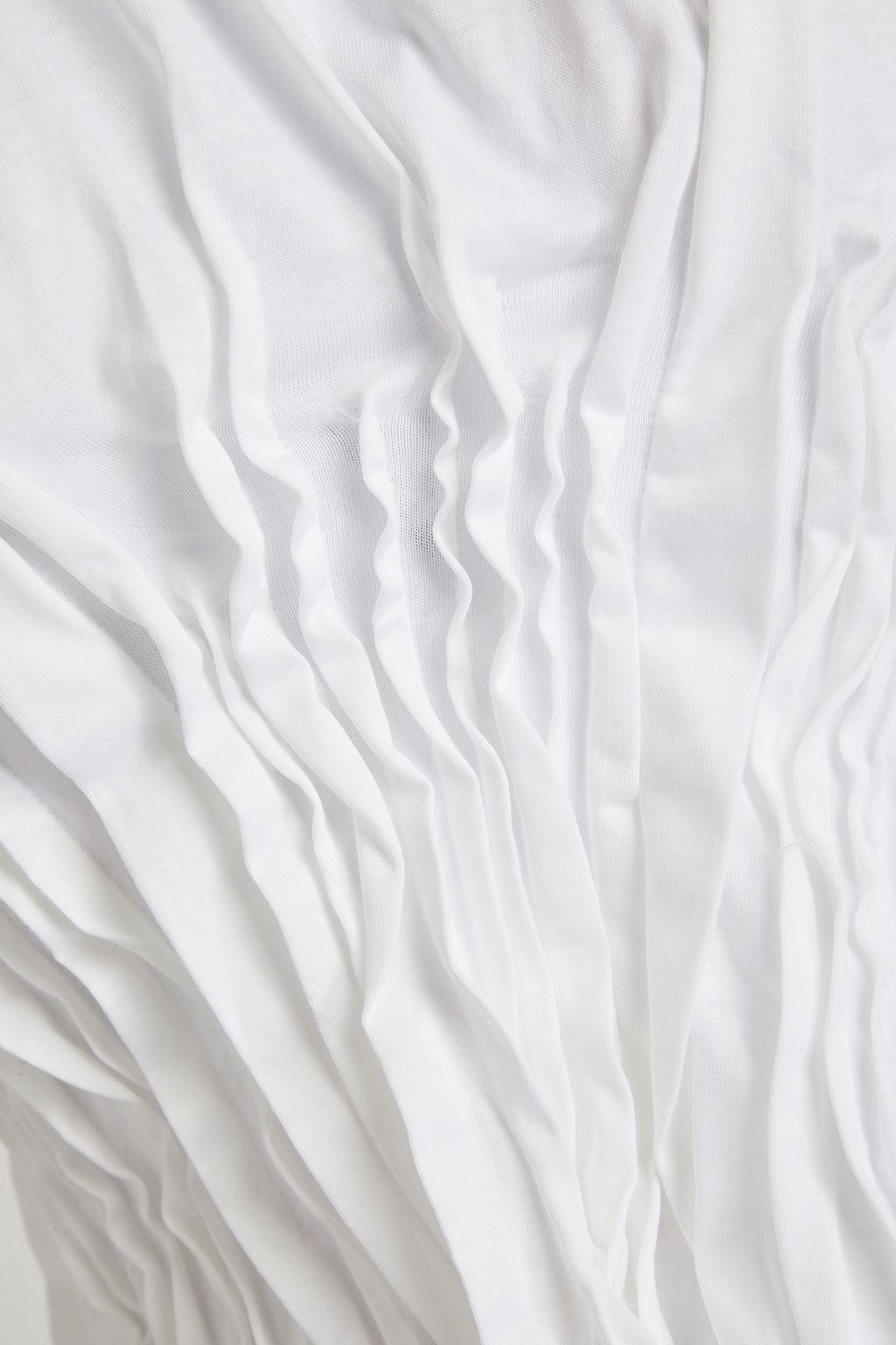 MARQUES' ALMEIDA Asymmetrisches T-Shirt aus Baumwoll-Jersey mit Biesen