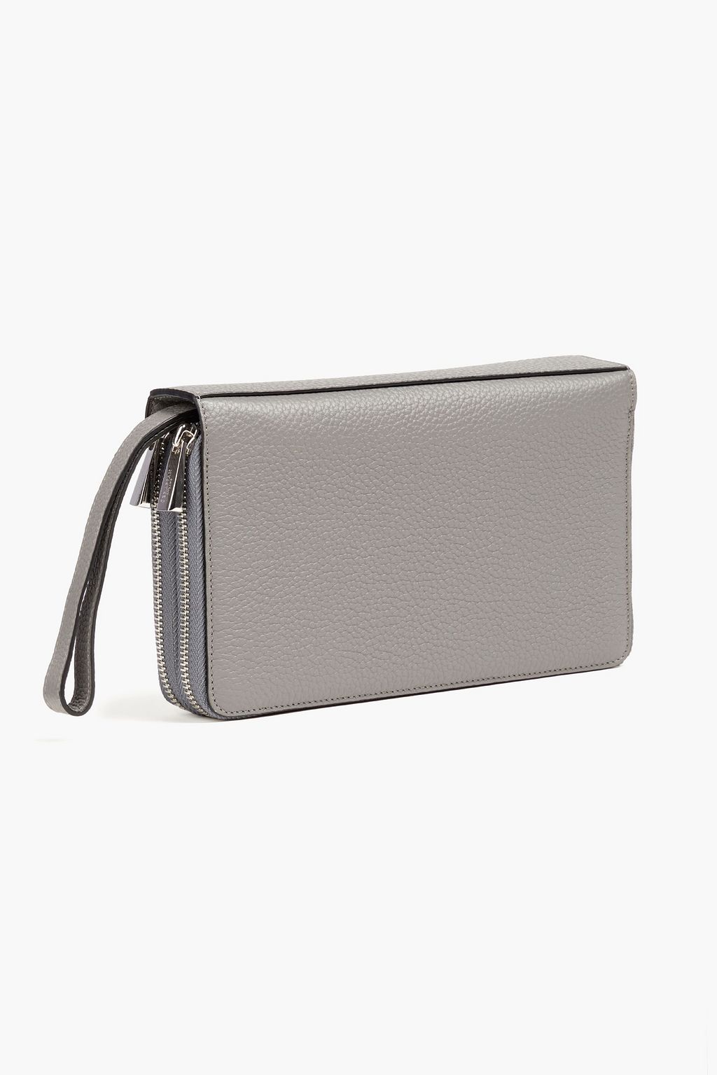 SERAPIAN Pebbled-leather wallet