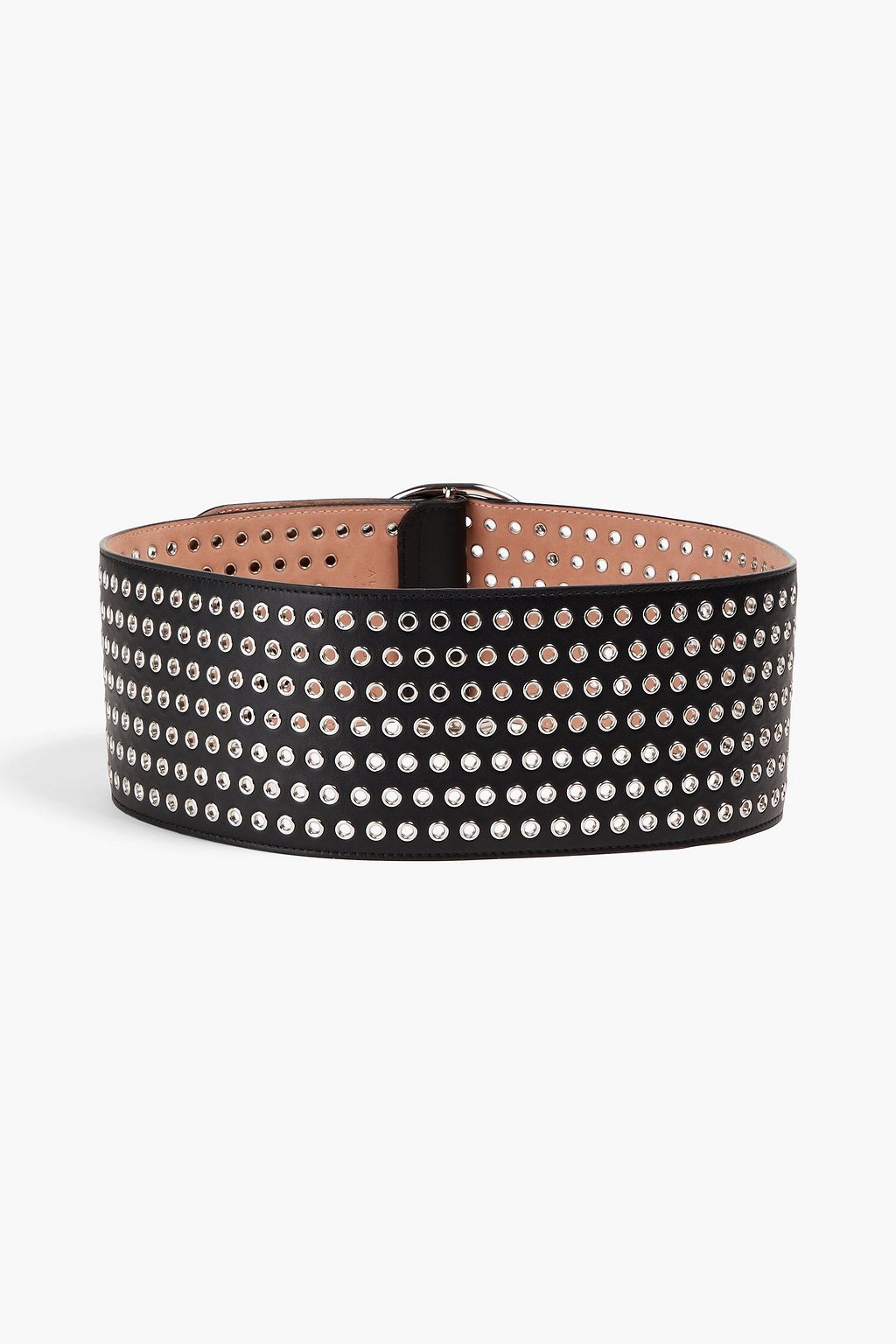 ALAÏA Embellished leather waist belt