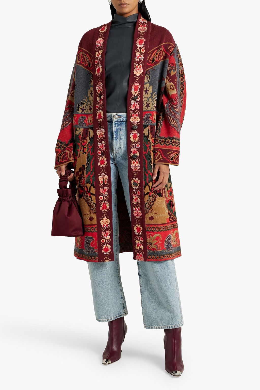 ETRO Jacquard-knit cardigan