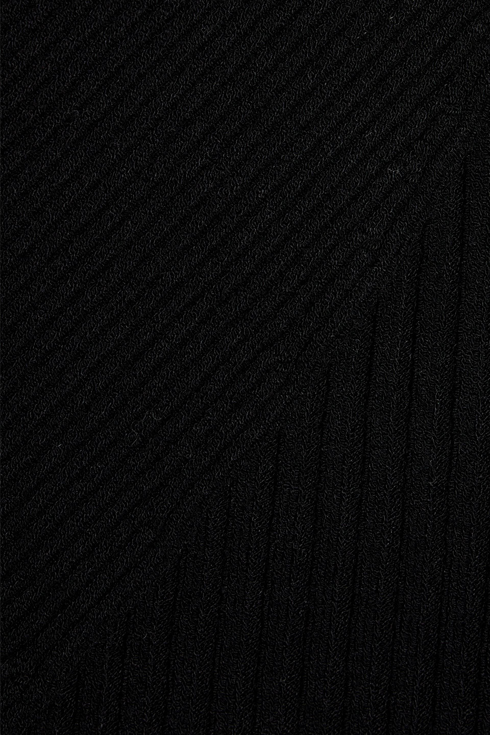 Msgm Black Ribbed Knit Crossover-strap Top In Viscose Blend Woman In Black