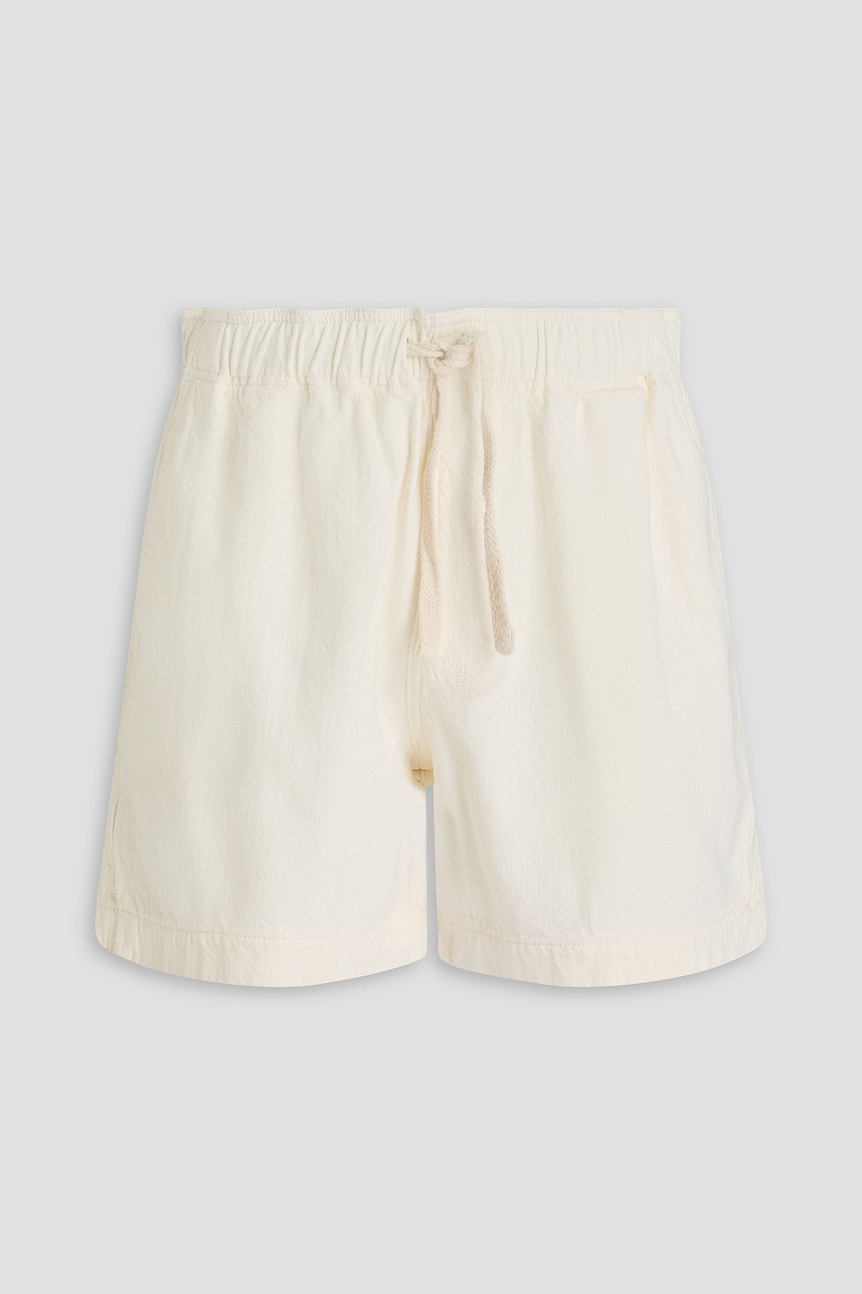 Frame Cotton Shorts In Off-white