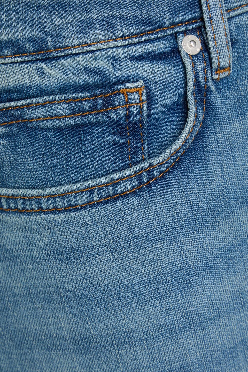 FRAME L'Homme Athletic slim-fit whiskered denim jeans