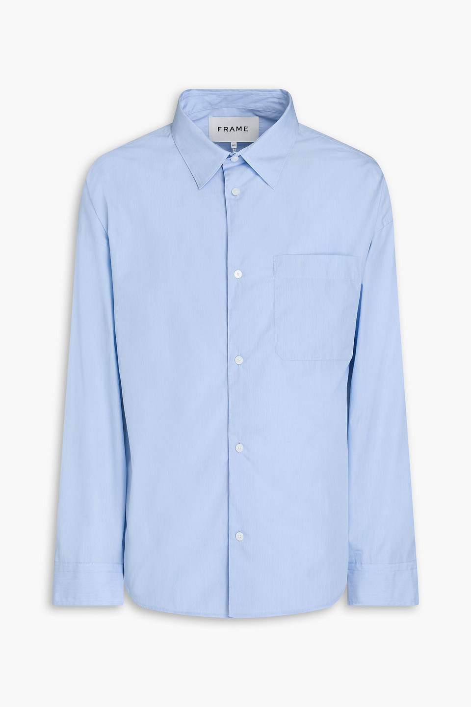 FRAME - Cotton-poplin shirt - Blue - S