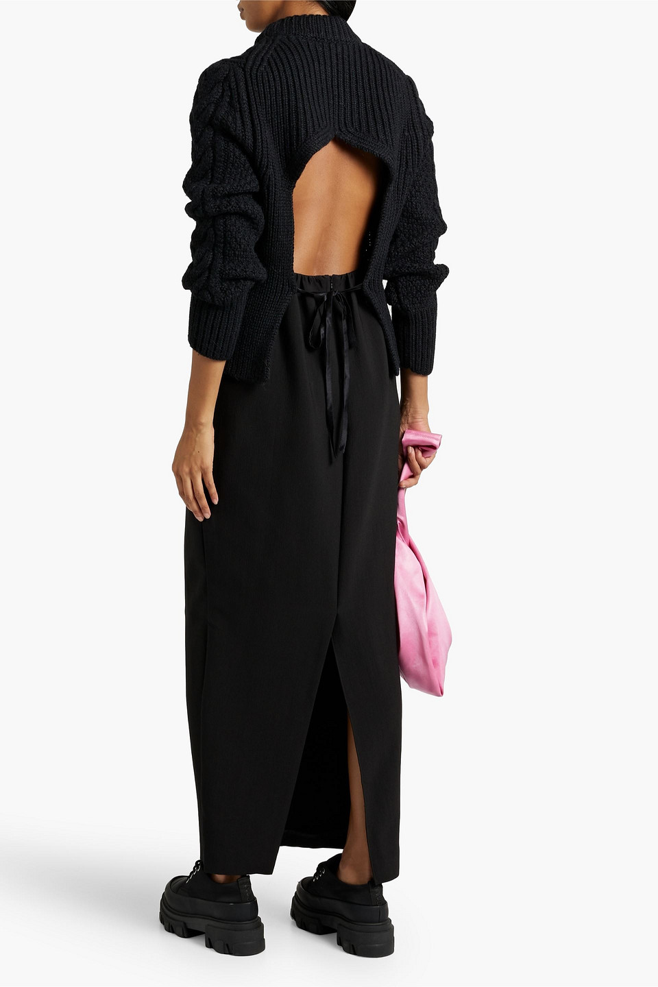 Cecilie Bahnsen Hope Open-back Jumper In Black
