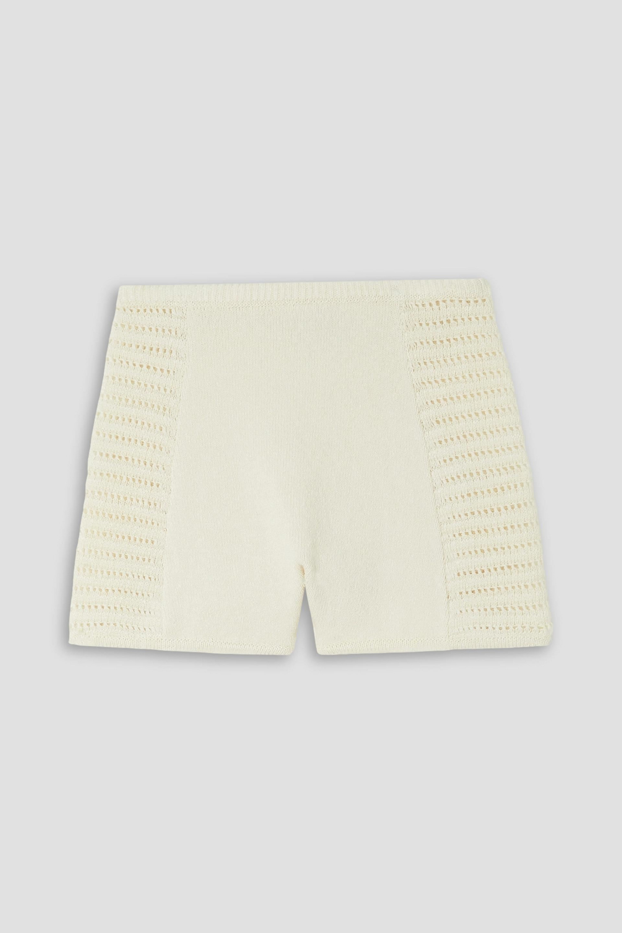 Le Kasha Kabir crocheted linen shorts