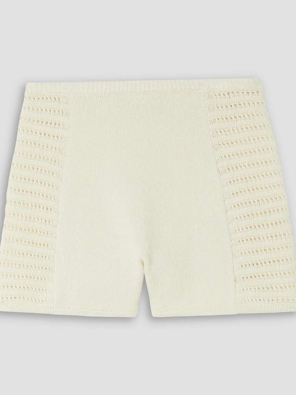 kabir crocheted linen shorts