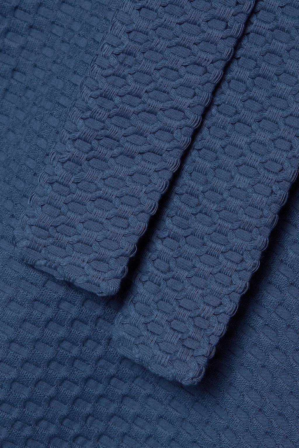 LISA MARIE FERNANDEZ Cotton-piqué hooded robe