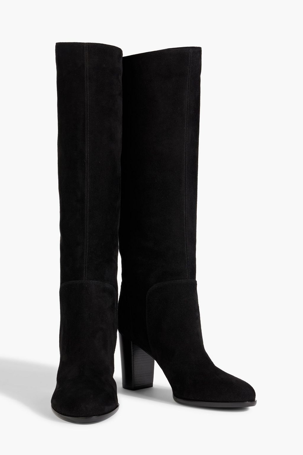 SERGIO ROSSI Suede knee boots